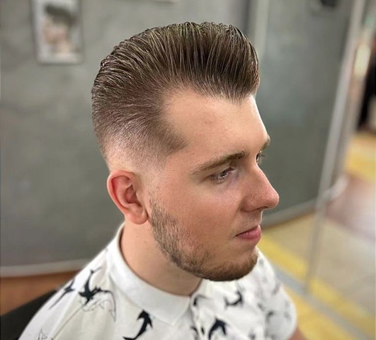 The Pompadour hairstyle 