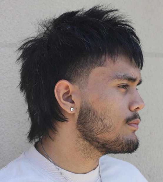 Textured Mullet hairstyle 