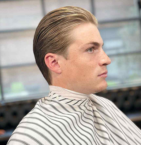 Slick Back hairstyle 