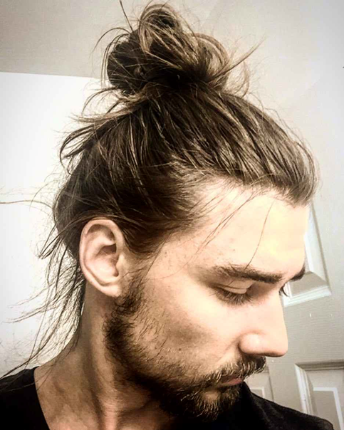 Messy Top Knot hairstyle 