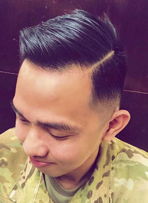 Classic Side Comb hairstyle 