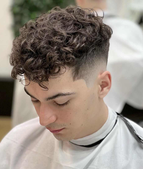 High Skin Fade with Curls