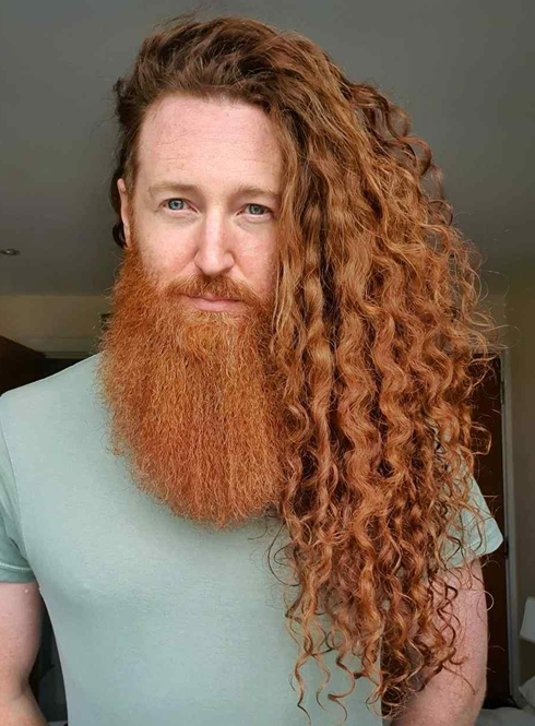 Long Curls with Beard