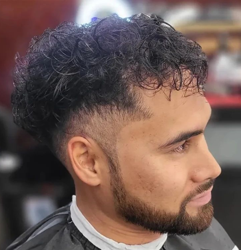 Curly Tapered Cut